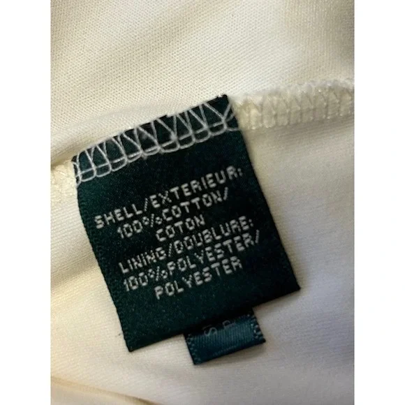 Lauren Ralph Lauren Cream Ivory Crochet Lace Dress XS Wedding Boho Floral Beach - Picture 6 of 7